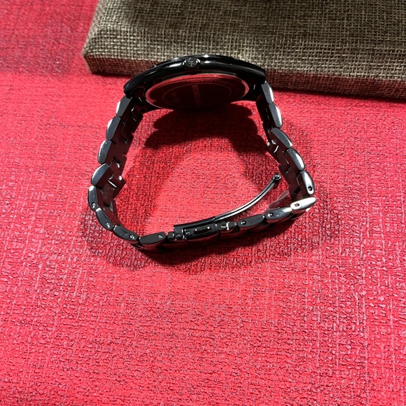 MICHAEL KORS LOVED AUTHENTIC BLACK & GOLD STAINLESS STEEL SLIM DESIGN WATCH - Picture 16 of 16